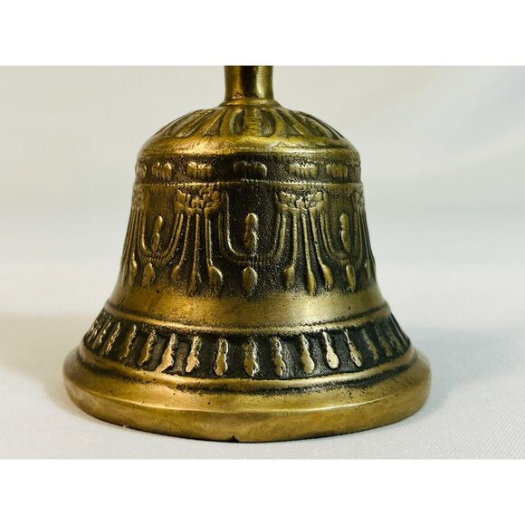 Tibetan Buddhist Meditation Bell Brass Zen Buddha Prayer - Picture 6 of 7